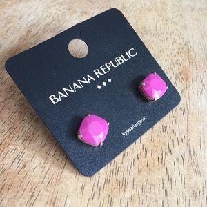 Banana Republic Fuchsia Stud Earrings